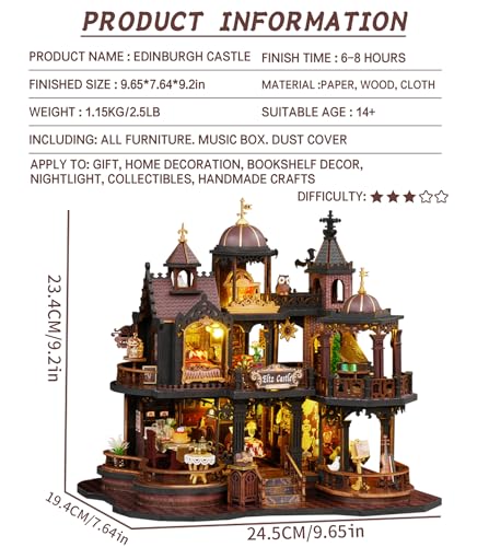 Spilay Edinburgh Castle Book Nook Kit thumbnail 2