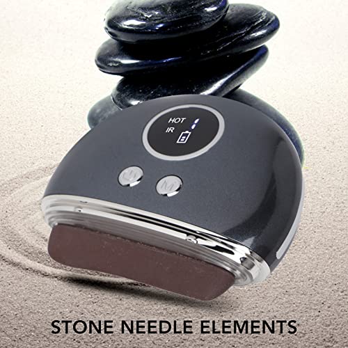 Guasha, máquina de guasha eletrônica facial, máquina de guasha aquecida, recarregável, escultura, vi