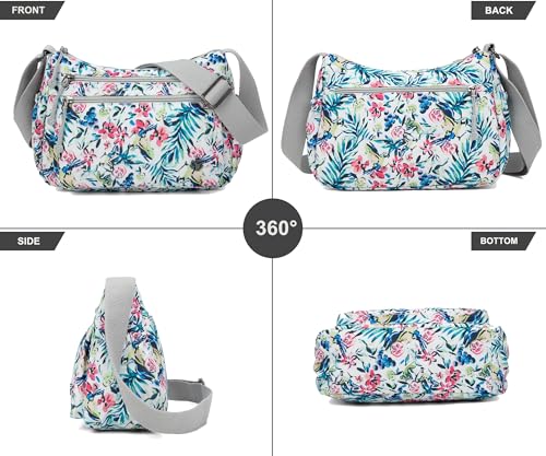 Image of Pealwel Casual Crossbody Bag with Anti Theft Pocket - Women Lightweight Water-Resistant Purse Bag