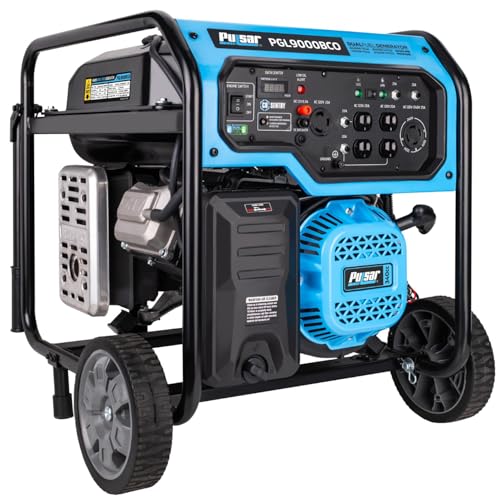 Pulsar 9,000-Watt Dual-Fuel Generator with Electric Start and CO Alert