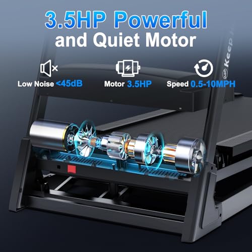 Image of Treadmills for Home Stainless Steel Black Automatic Incline Built-in Audio connectivity Speaker Fitness