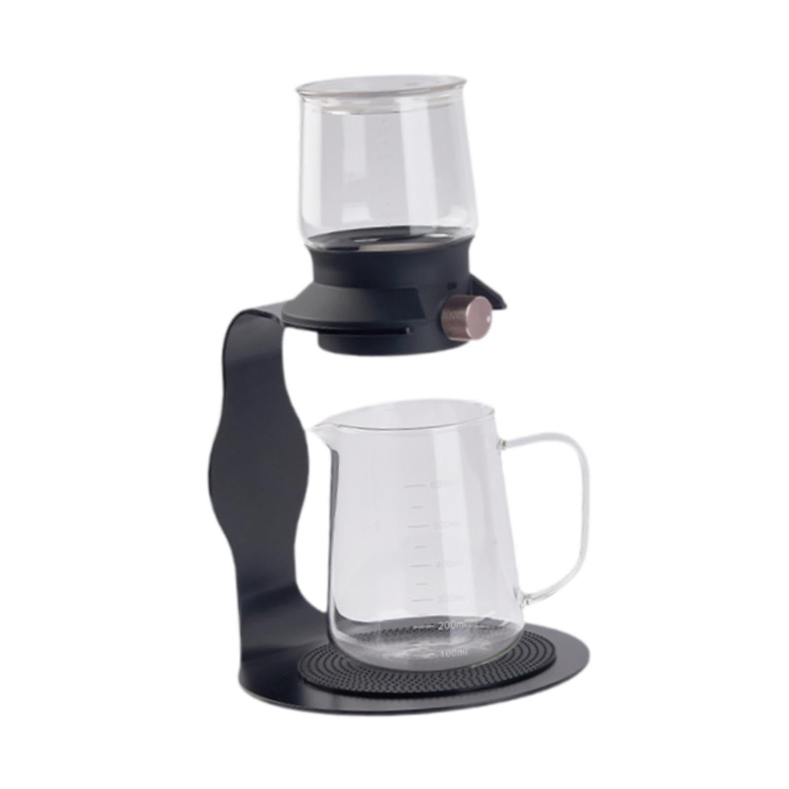 Tetera portátil Goteo, hervidor Agua, Recipiente para Bebidas, fácil Limpiar, té, infusión separada, navideño, 380 Ml Negro