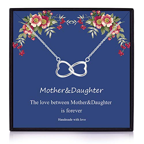 Your Always Charm Mother Daughter Necklace Interlocking Heart Necklace Mother's Day Necklaces Mom and Daughter Necklace - Mother and Daughter Necklace