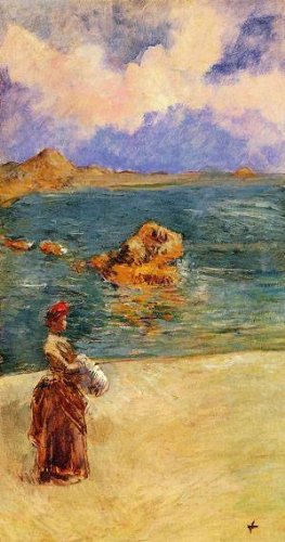 Peinture à l'huile inspirante La Muse des Flots Jean Louis Forain pour passionnés