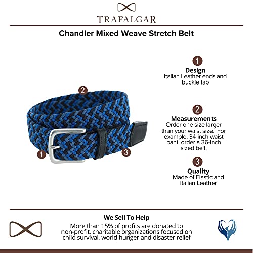Trafalgar Chandler Mixed Weave Stretch Belt2