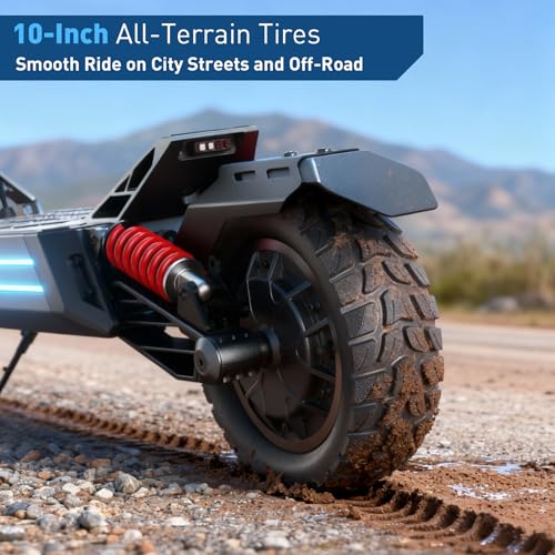 Hiboy Titan Series Electric Scooter, Up to 46–80 Miles Range, 1200W–2400W Motor, 25–31 MPH, 10" All-Terrain Tires, Dual Suspension, Electric Scooter for Adults with Phone Holder - Image 7
