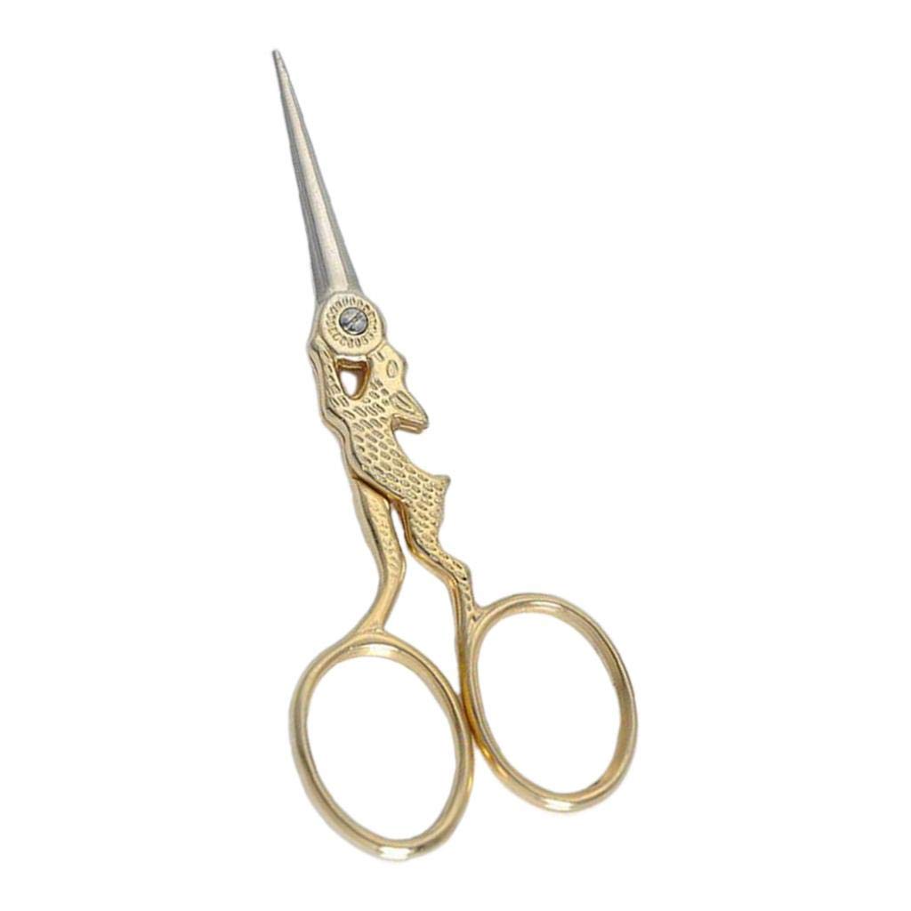 Kbolae Golden Rabbit Handle Stainless Steel Tailor Scissors For Sewing Embroidery