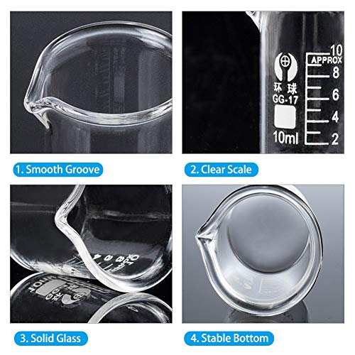 OLYCRAFT Confezione da 20 misurino in Vetro