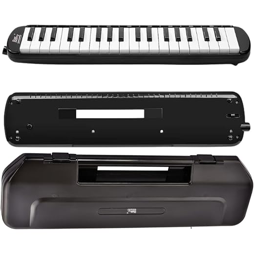 Melodica 32 Keys Black with Case