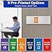 Office Door Signs with 6 Printed Status Options – Do Not Disturb, Out of Office, In a Meeting, Please Knock, Work from Home, Back Soon – Includes Custom Personalized Blank Sticker for Privacy Workspace or Studio Available and Away