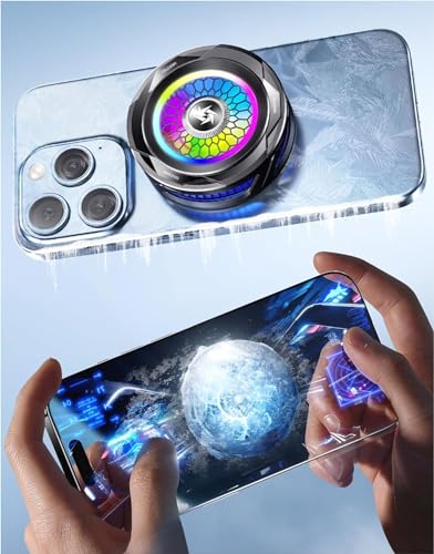 Image of Styleoxx SL-25 Magnetic Mobile Cooler, Semiconductor Technology Phone Cooler RGB Lights, Instant Gaming Semiconductor Cooling for Android /Tablet /Pad