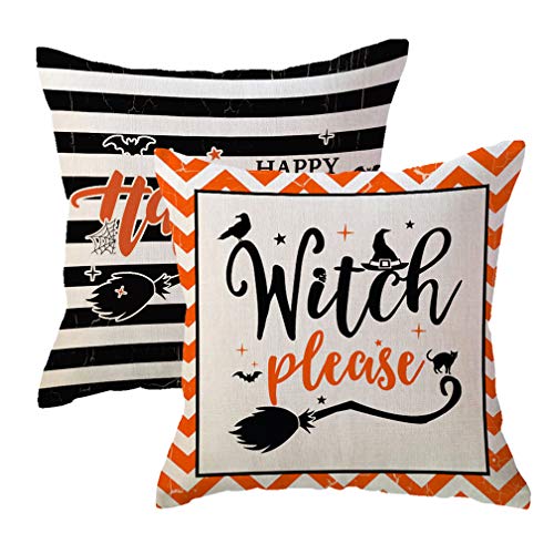 Uloveloveyourselfhappyhalloweenthrowpillowcoverwitchpleasehalloweendecorativepillowcase18x18inchblackorangefarmhouseholidaydecorationssetof2forsofacouch  Urban Country Home Decor Ulove love yourself happy halloween throw pillow cover witch please halloween decorative pillowcase 18x18 inch blackorange farmhouse holiday decorations set of 2 for sofacouch  urban country home decor