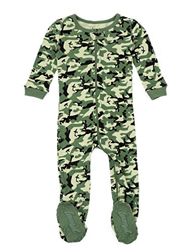 Leveret Kids & Toddler Footed Pajamas Boys Girls 100% Cotton Helicopter Red (Size 18-24 Months)