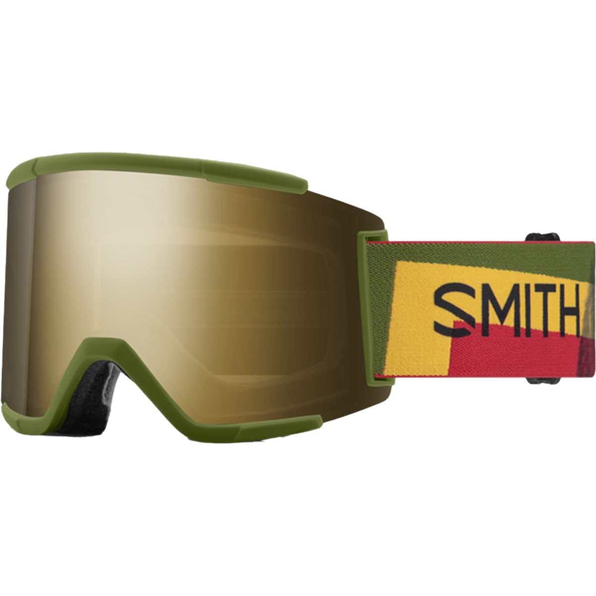 SMITH OPTICS SQUAD XL Ski- Snowboardbrille CARNELIAN 22 - ChromaPOP Red Mirror Everyday NEU