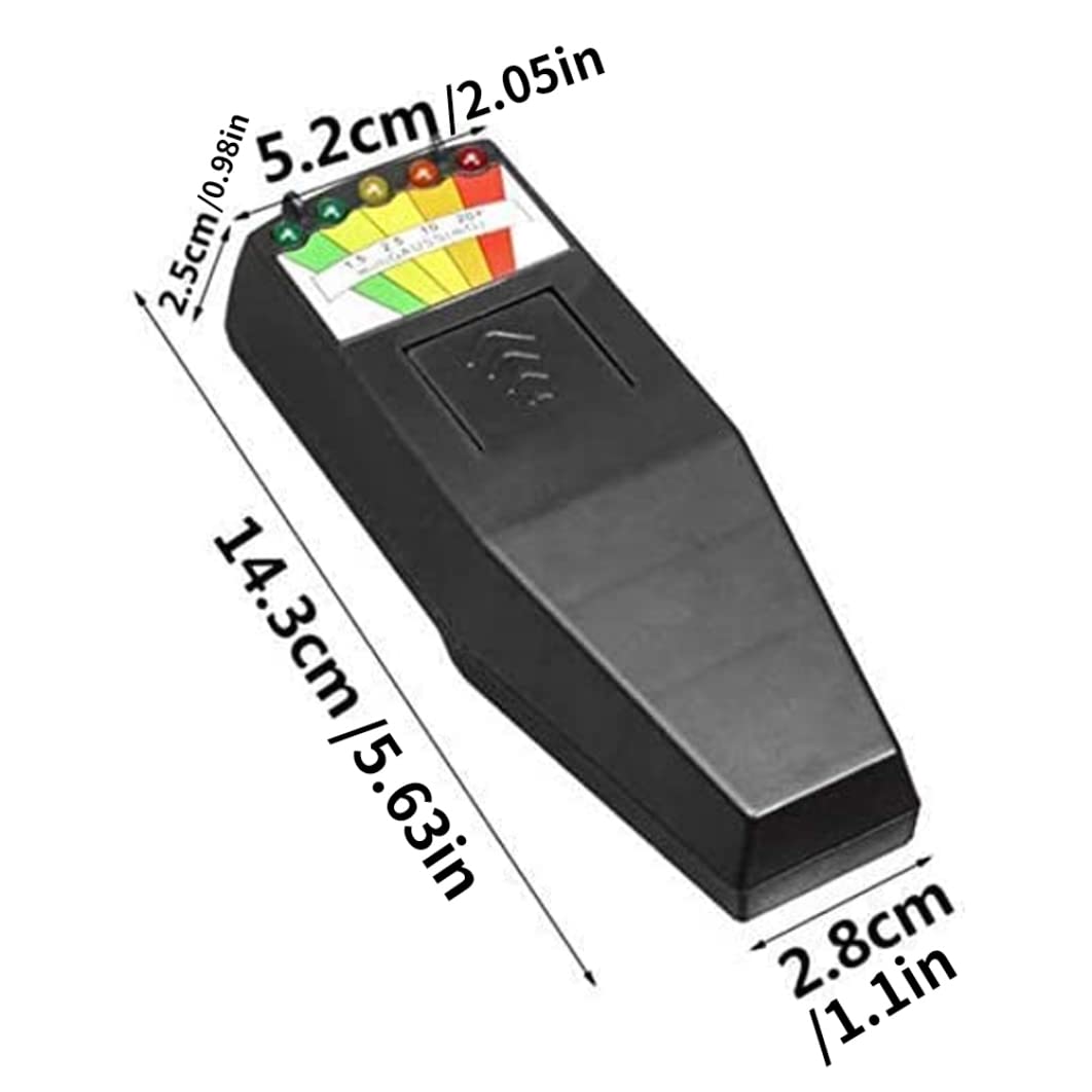 Spirit Box, 5 LED Meter Meter Field Detector Ghost Hunting Paranormal Equipment Tester Counter con Batteria Black, Apparecchiatura Fantasma