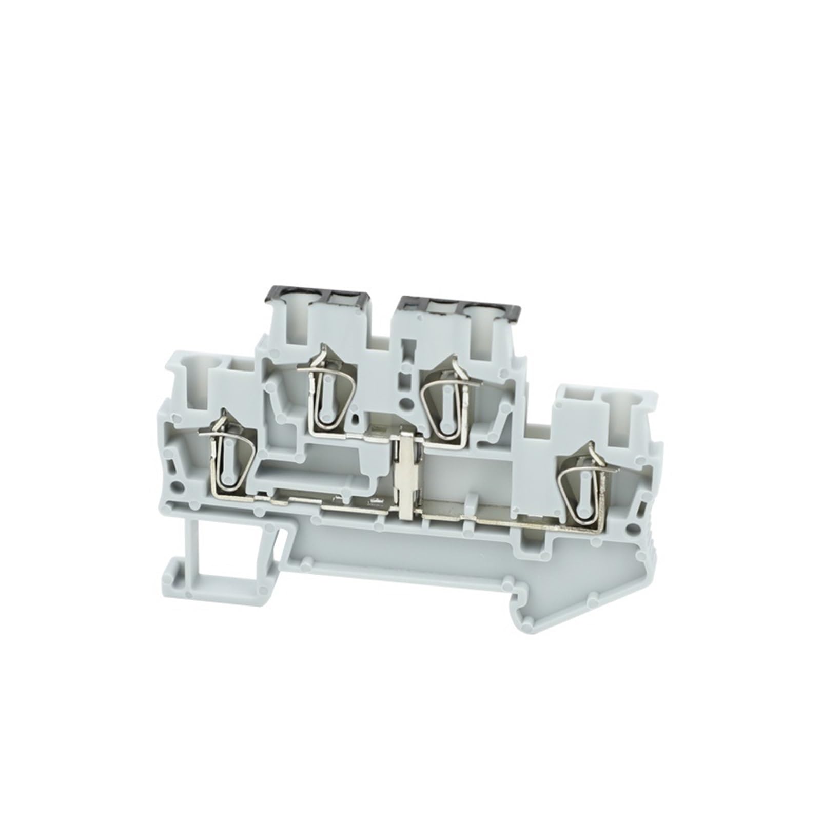 STTB 2.5-PV Morsettiera a doppio livello Collegamento equipotenziale Connettore a molla for guida DIN da 2,5 mm² STTB2.5-PV elettrico(STTB2.5-PV Grey)