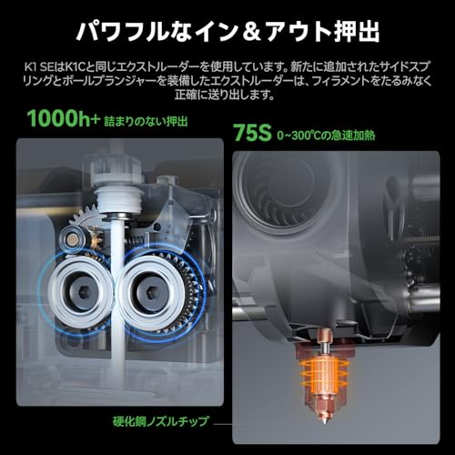 Image of Creality K1 SE 3D Printer, 600mm /s High Speed 3D Printer, Automatic Leveling, Flagship Level, Direct Extruder, Quick Swap Trimetal Nozzle, K1 Upgrade 3D Printer, 3D Printer Body