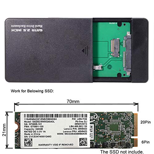 Cablecc carcasa USB-C para SSD ThinkPad X1 Carbon miniatura 7