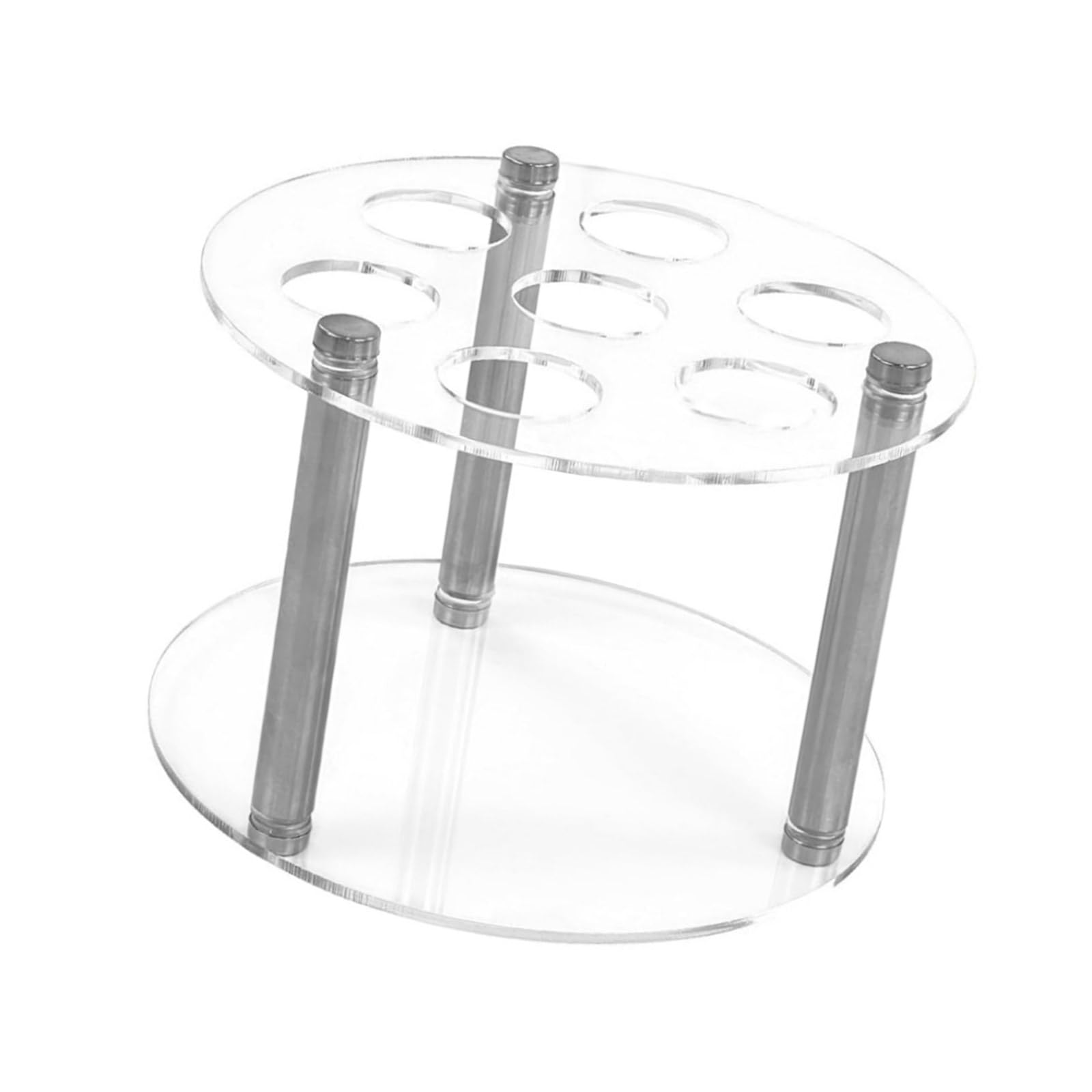 NVOQILIN Hole Circular Cartridge Holder Suitable with Sturdy Acrylic Storage Organizers Round Acrylic Pods Stand for Kitchen Clear Pods Storage
