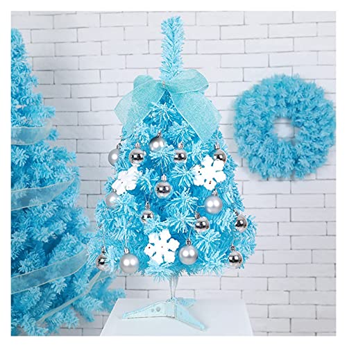Rnntrur Charm Desktop Mini Christmas Tree, Pink And Blue 60Cm Flocking Christmas Tree Set, Diy Christmas Cedar Christmas Decoration Magical Creation (Color : Christmas Tree) #TOP6