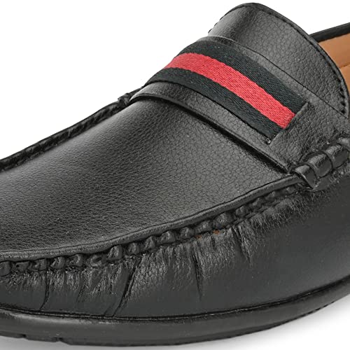 Image of Centrino Handcrafted Loafers for Man | Shoes for Men Stylish | Casual Slip-On Moccasins | Cushioned Insole | Lightweight Comfortable | Hand-Stitched Premium Mens Loafer Shoes for Office & Casual Outings (9805)