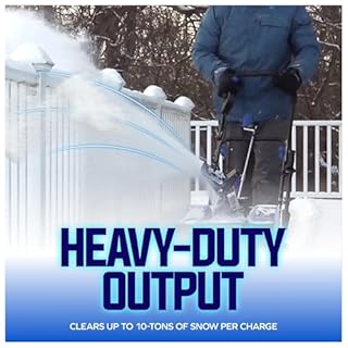 Snow Joe IONMAX 48V 18 Inch Cordless Electric Snow Blower Machine - Battery-Powered Single-Stage Thrower with LED Light and Wheels for Driveway Clearing, 24V-X2-SB18-GO