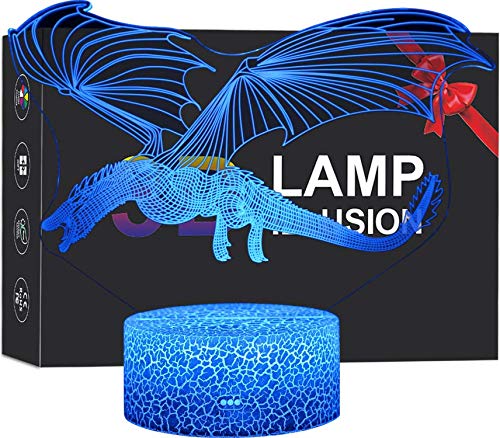 Little Mermaid Girls Birthday Xmas Gift, 16 Colors Changing Remote Control LED Nightlight, 3D Illusion Night Lamp Kids Room Decor Toy Bedside Desk Lighting