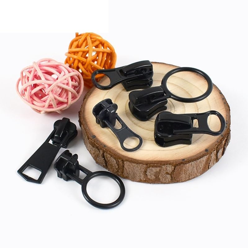 Kit de reparación de cremalleras, 5 deslizadores de cremallera for ropa, chaquetas, cremalleras, extractores de cabeza, kits de reparación de costura, suministros de bricolaje, accesorios.(Zt022 No15)