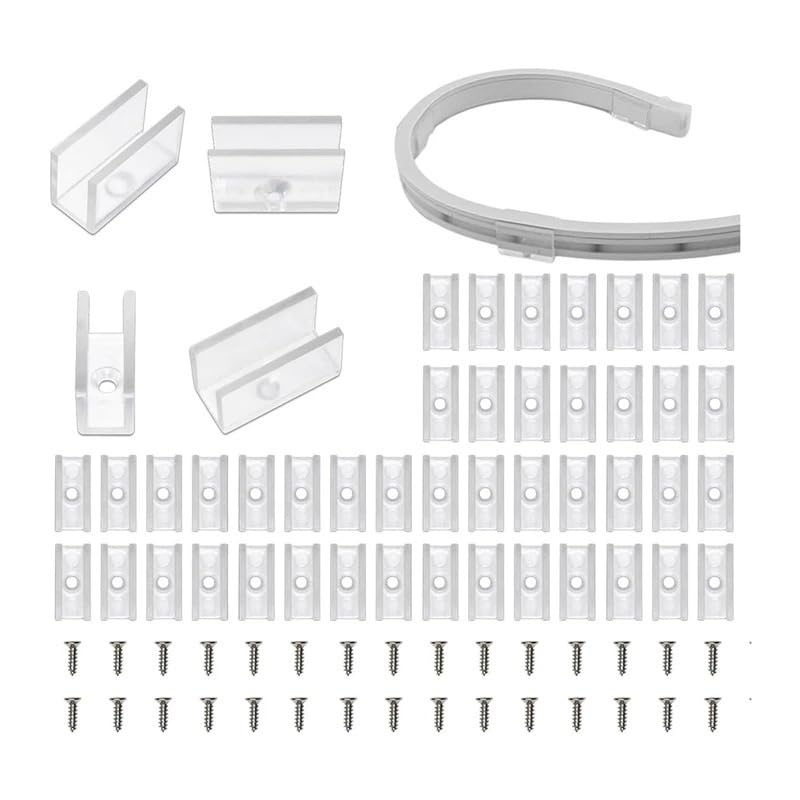 Accessoires de bande flexible néon 6x12mm - Clips et supports de montage pour tube LED