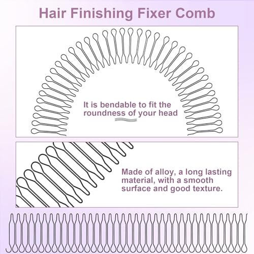 Pack 5 Peines Fixer Waver para Peinados miniatura 3