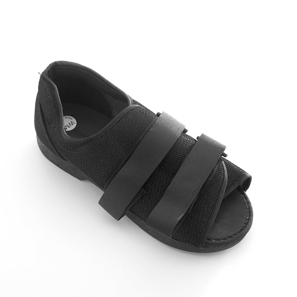 MediChoice Post-Op Shoe, Foam-Padded, Hook & Loop Closure, Canvas, Men's XL, Black, 1314OSG6334 (1 Each)