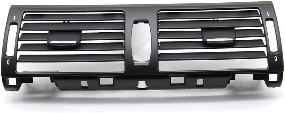 Front Center Dash Air Conditioning AC Vent Grille Outlet Cover Middle Air Vent Panel Replacement For BMW X5 X6 E70 E71 E72 2007 2008 2009 2010 2011 2012 2013 (Middle)
