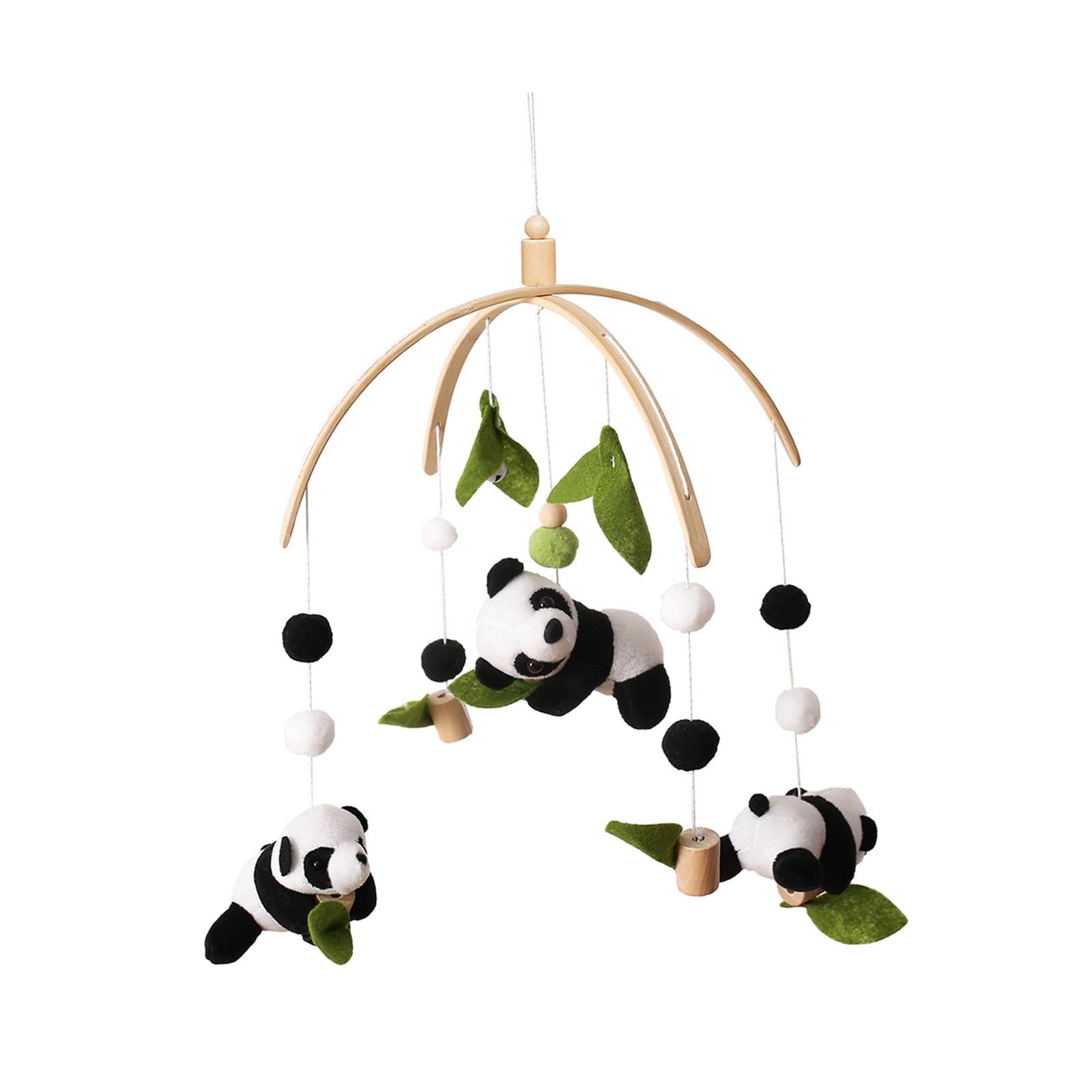 kowaku Móvil para Cuna de Bebé, Juguete con Forma de Panda, Campana para Cuna, Decoración de Techo para Sala de Estar