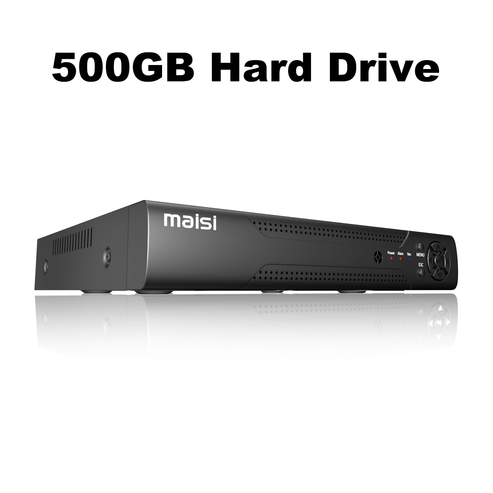 maisi 3K Lite Enregistreur DVR 8 canaux avec disque dur de 500 Go de stockage pour système de caméra de vidéosurveillance, prend en charge les caméras AHD/CVI/TVI/IP/CVBS (analogique), détection de