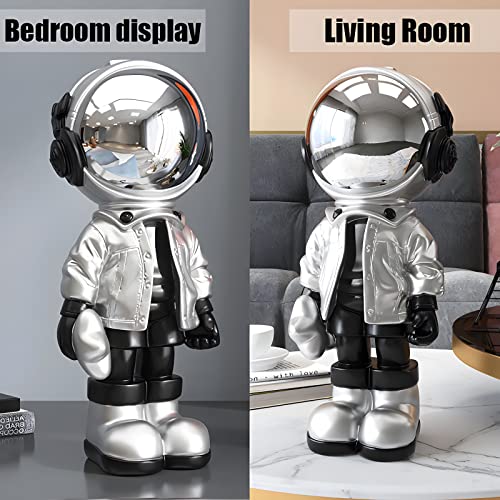 Estatua de Astronauta Decorativa de Resina Moderna miniatura 3