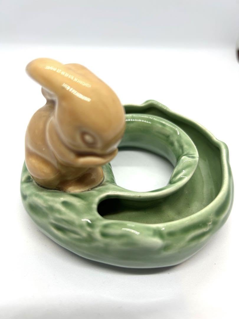 ヴィンテージ　HORNSEA ホーンジー　フラワーベース　小物入れ　ウサギ置物 Amazon.co.jp: ヴィンテージ HORNSEA ホーンジー フラワーベース