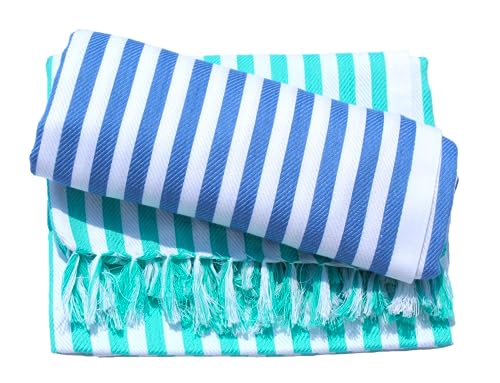 Image of Herringbone Towel|Gamcha for Men|Stripes Towel|Cotton Soft Bath Towels|Towels for Bath Women|Tauliya for Kids|Light Weight Quick Dry Towel|Thin Towel for Travel|Combo Set of 2 Towels