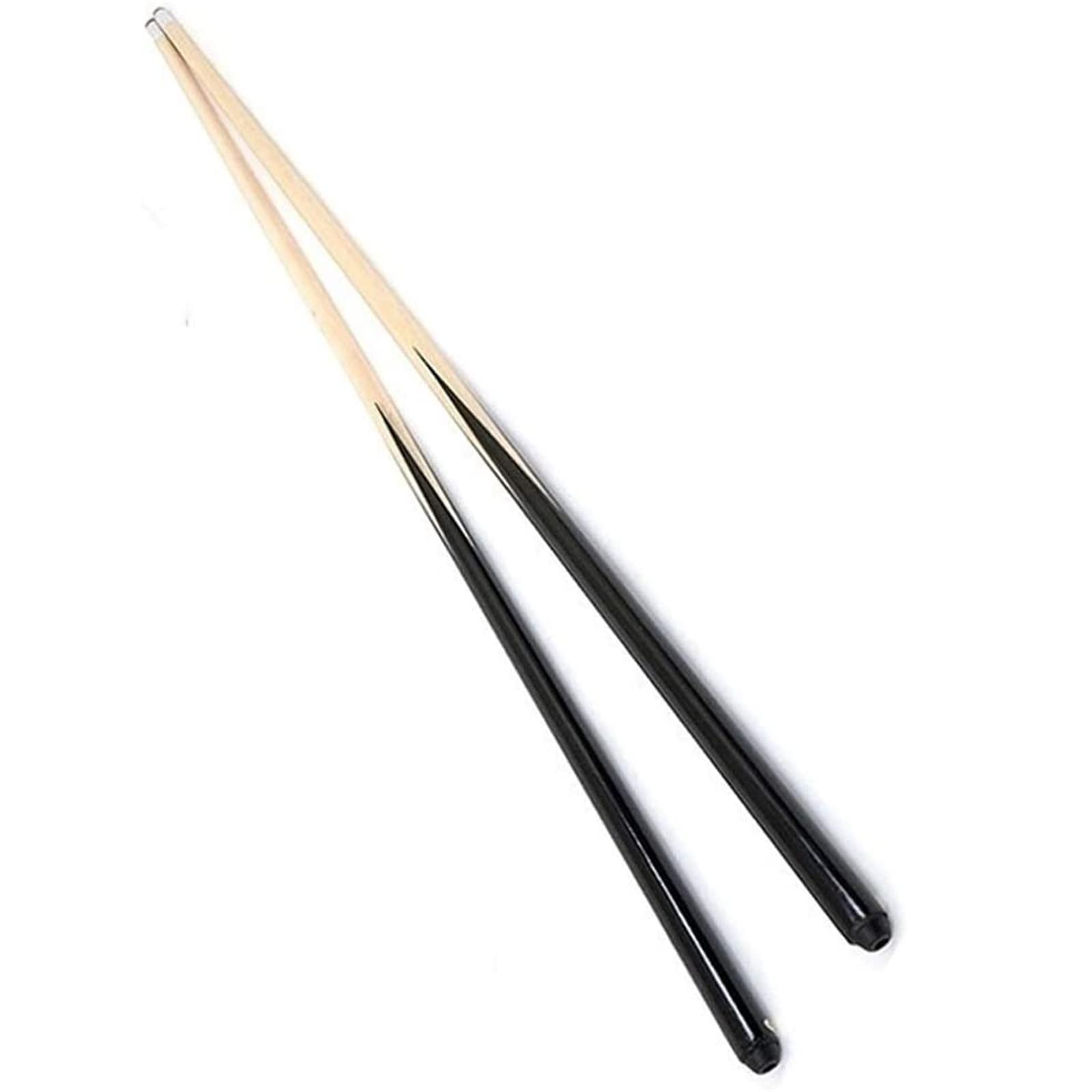 WKL Sports 51/68/90cm Stecche da Biliardo in Legno Stecche Shorty per Bambini, Legno Duro, Stecche da Biliardo, 11 Mm, 2 Pezzi(Size:90cm)