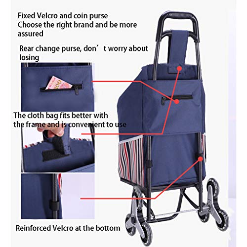 MELAG Shopping Trolley Faltbox Einkaufswagen für ältere Menschen Einkaufswagen für Supermärkte Handgezeichnete… – Bild 5