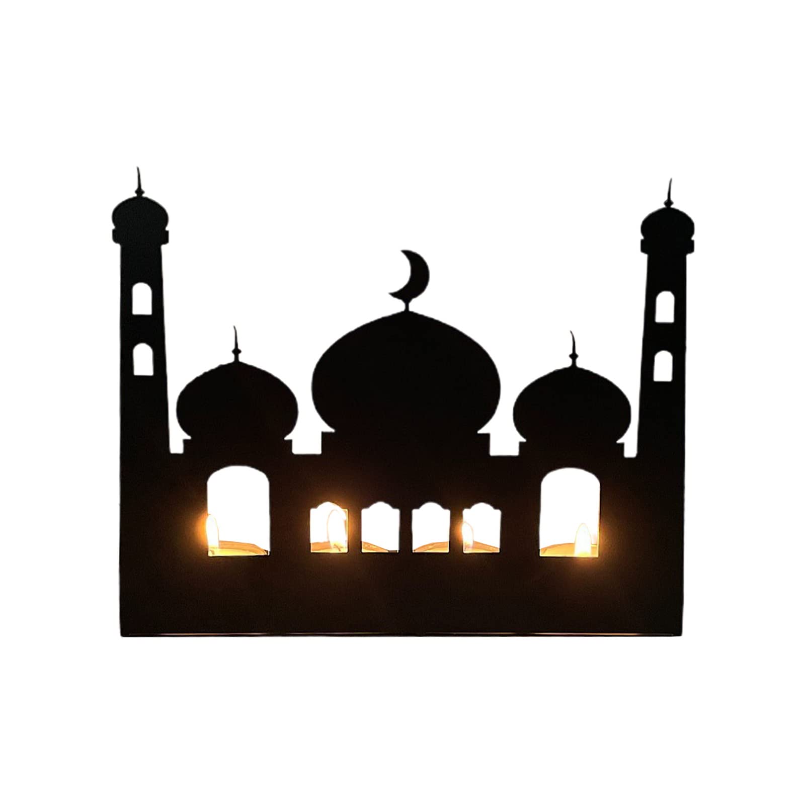 Buxuaaaa Eid Foldable Candlestick Party Decorative Holder for Restaurant Dining Room Party Decoration Eid Holder