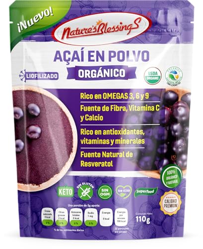 Productos Para La Desintoxicación, Acai en Polvo Orgánico Liofilizado 110g (freeze-drying)