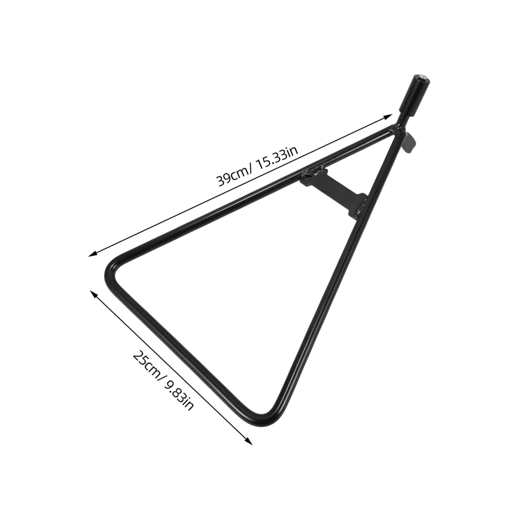 Béquille Latérale Triangle pour Moto, Support de Remplacement en Fer Noir