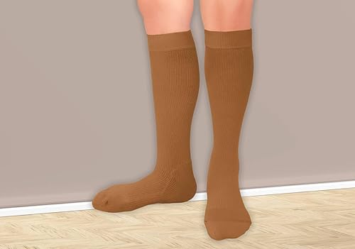 Miniatura 5 de JianiMed Calcetines de compresión para diabéticos - hasta la rodilla, 8-15, compresión graduada, acolchado suave, uso diario, Taiwán Excellence