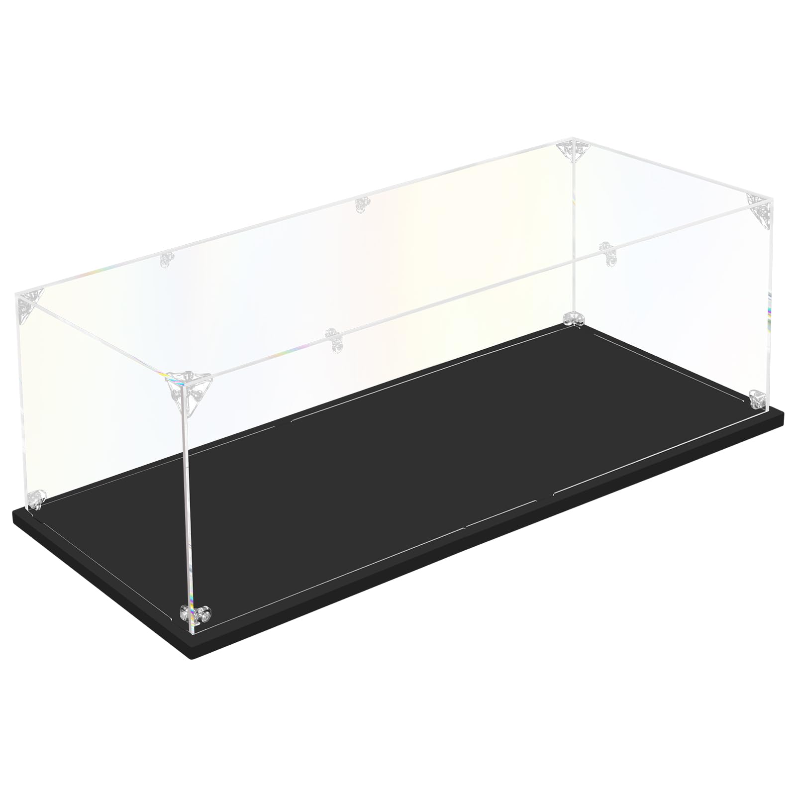 DOFOPO Staubdichte Vitrine 3mm Klar Acryl Vitrine für 1:8 Modellauto Selbstmontierbare Lego Vitrine für Lego Lamborghini 42115/42143/42056 (62 x 30 x 20cm)