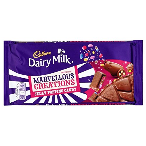 Cadbury Dairy Milk Marvellous Creations - Jelly Popping Candy Shells (200g) - Pack of 2