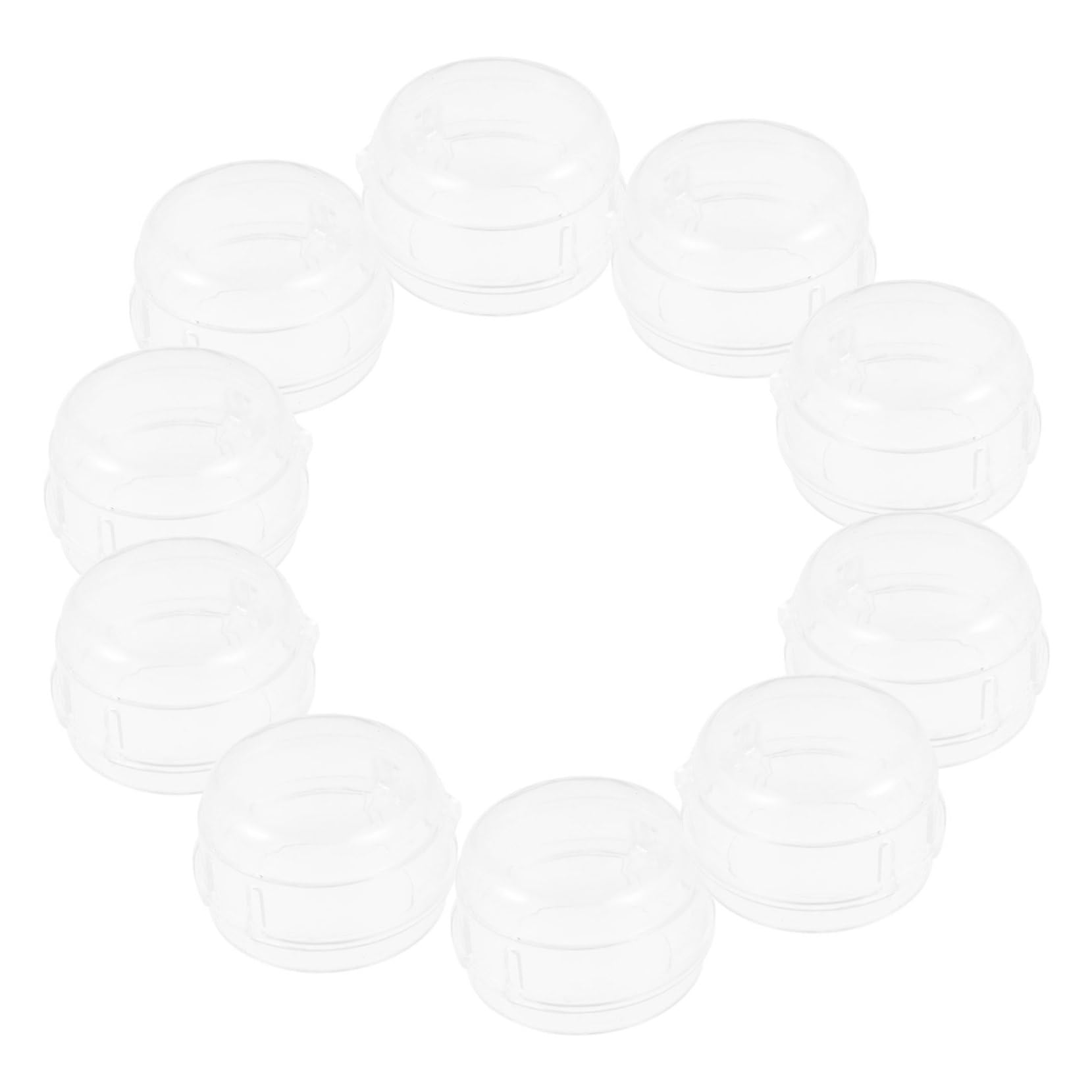 Hohopeti Stove Knob Covers for Child Safety 10 Pack Gas Stove Top Protectors Transparent
