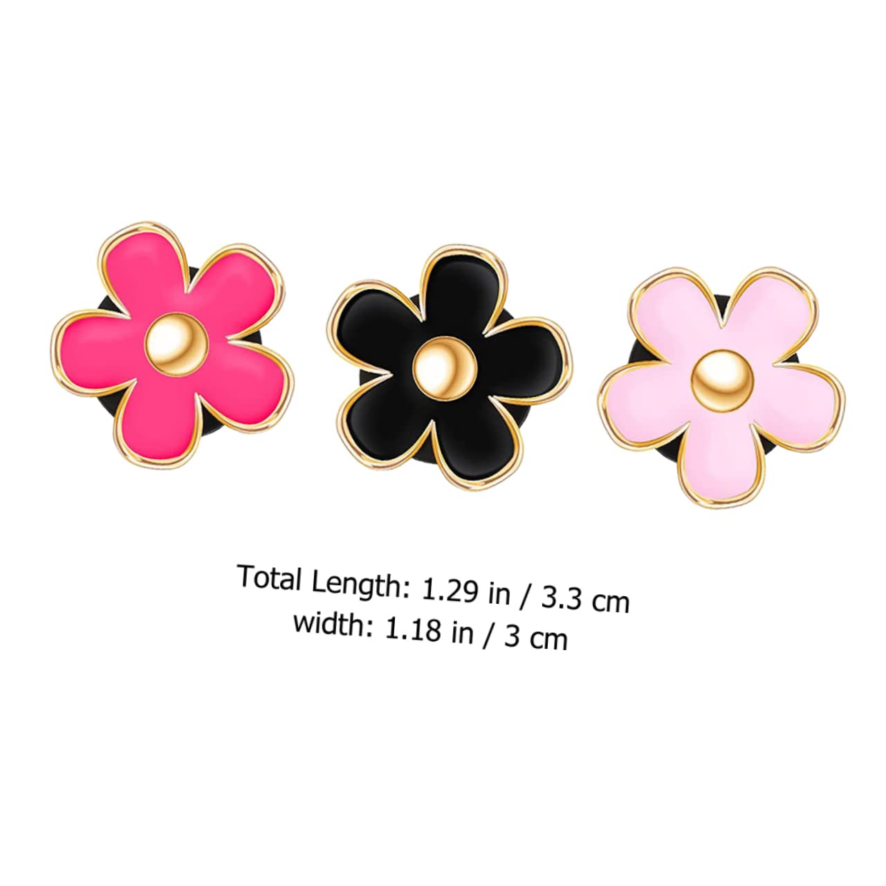 NUOBESTY 5 Sätze Auto- -blumen-luftclip Legierungs-blumen-auto- Klimaanlagen-steckdosenclip Stimmungsaufheller 6 Stück * 5