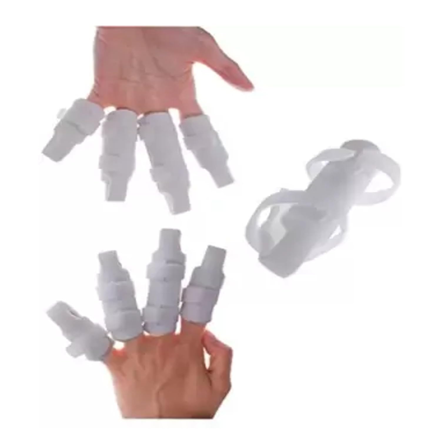 CAREOPETA Finger Support For Pain Relief Adjustable trigger finger support Belt Splint For Fracture Straightening Index Finger Corrector Bone Bandage (Medium)