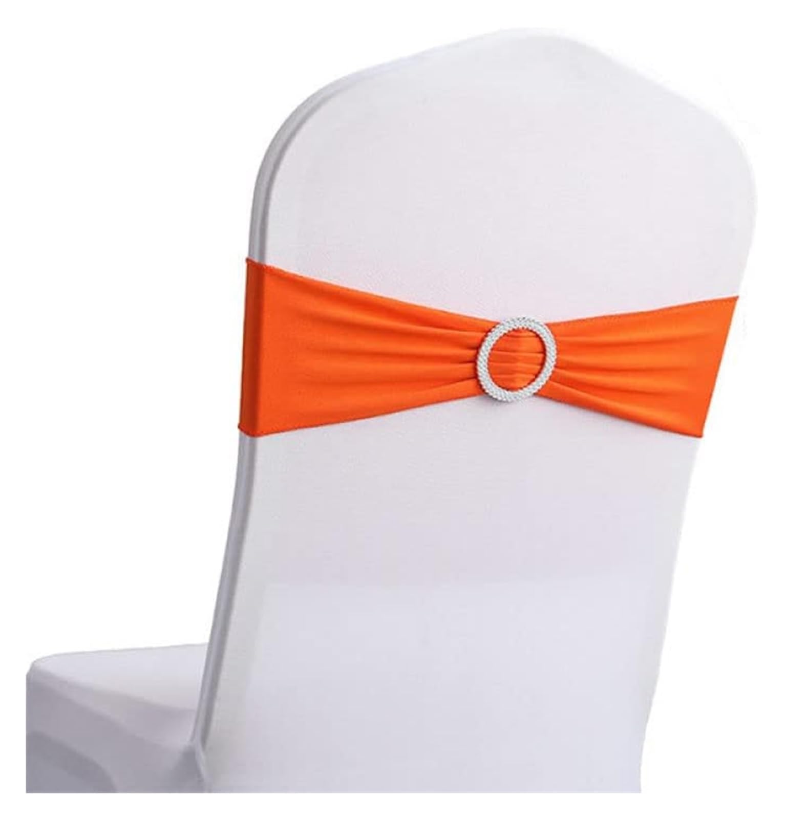 chair sashes,10/50pcs Stretch Spandex Chair Sashes Covers Bow Bands With Buckle For Wedding Party Banquet Hotel Office Meeting Decorations,red,50pcs (Color : Blu, Size 10 pcs)(Oranje,10 pcs)
