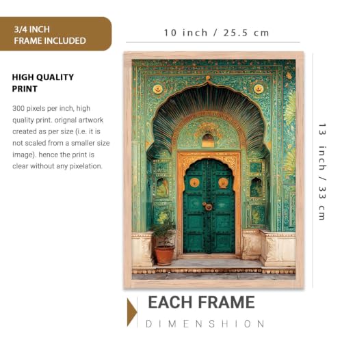 Image of kotart Indian Art Traditional Paintings for Living Room | Framed Wall Painting for Home Room Bedroom Office Wall Decor | Wall Poster With frames Set of 3 (10X13 inch)